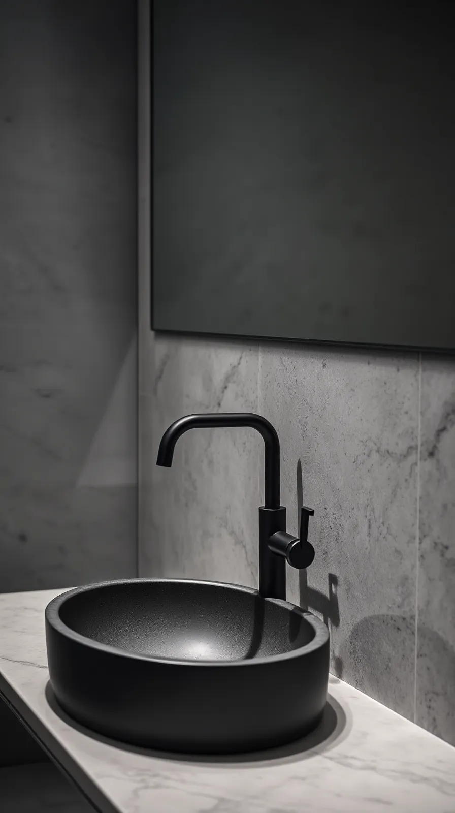 Сучасна ванна кімната з дизайнерською сантехнікою