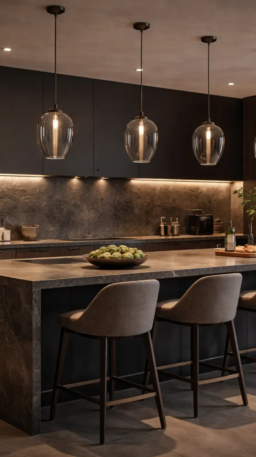 Мінімалістична кухня у шоурумі